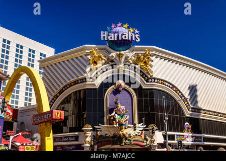 Die USA, Nevada, Clark County, Las Vegas, Las Vegas Boulevard, den Strip, Harrahs, Eingang Stockfoto