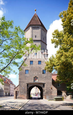 Jakobertor, Altstadt, Augsburg, Schwaben, Bayern, Deutschland, Europa Stockfoto
