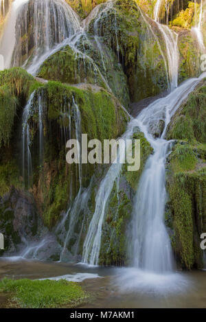 Europa, Frankreich, Burgund, Franche-Comté, Französischen Jura, Wasserfall Stockfoto