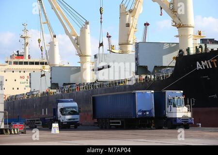 Rainham Stahl Depot in Scunthorpe, Nordengland. 23. September 2016 Bild von James Boardman Stockfoto