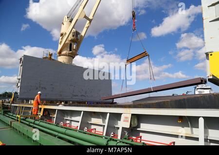 Rainham Stahl Depot in Scunthorpe, Nordengland. 23. September 2016 Bild von James Boardman Stockfoto