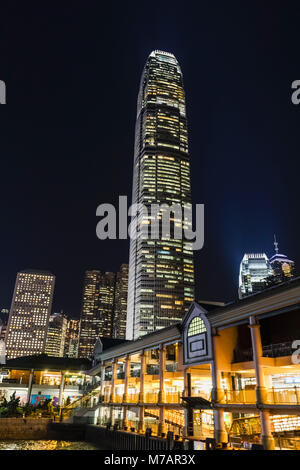 China, Hong Kong, Skyline der Stadt und International Finance Center (IFC) Stockfoto