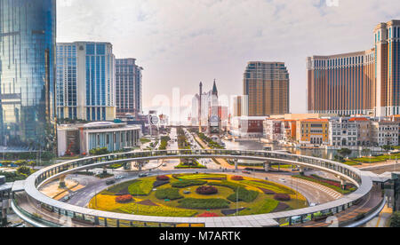 China, Macau Taipa, Stadt, Bezirk, Strada tun Istmo Avenue Stockfoto