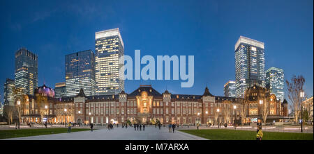 Japan, Tokyo, Stadt, Bezirk, Marunouchi Tokio Bahnhof West Side Stockfoto