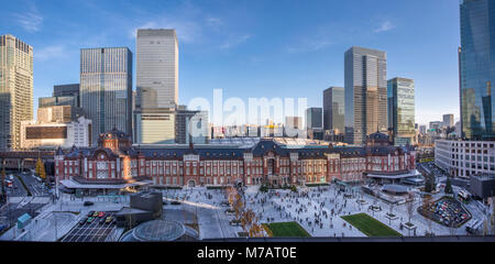 Japan, Tokyo, Stadt, Bezirk, Marunouchi Tokio Bahnhof West Side Stockfoto