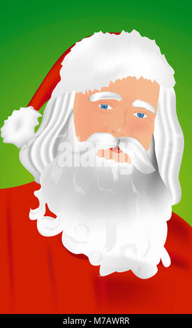 Porträt von Santa Claus Stockfoto