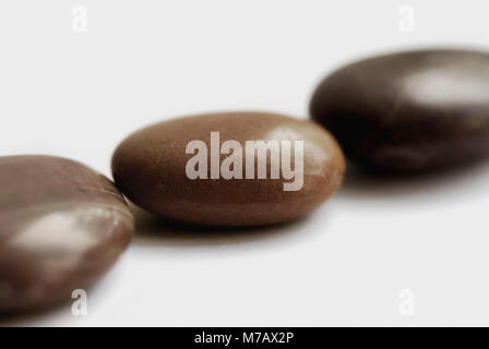 In der Nähe von drei Steine in einer Reihe Stockfoto