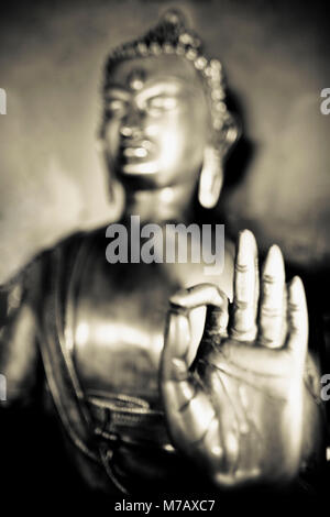 Nahaufnahme einer Buddha-Statue Stockfoto