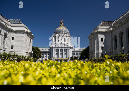 Fassade des ein Regierungsgebäude, Rathaus, San Francisco, Kalifornien, USA Stockfoto