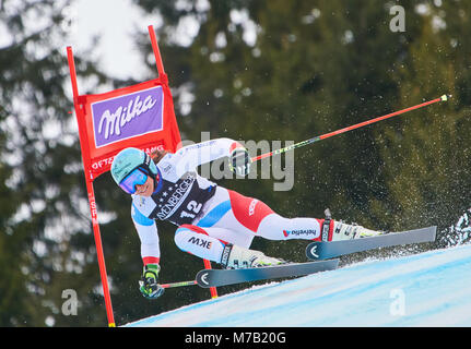 Sonthofen, Deutschland. 09 Mär, 2018. Wendy HOLDENER, SUI in Aktion an den Frauen Riesenslalom FIS Weltcup Rennen in Sonthofen, Deutschland März 09, 2018. Credit: Peter Schatz/Alamy leben Nachrichten Stockfoto