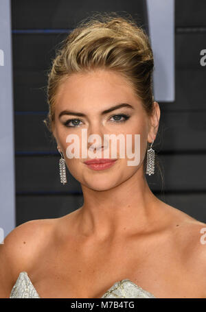März 9, 2018 - Los Angeles, CA, USA - 04. März 2018 - Los Angeles, Kalifornien - Kate Upton. 2018 Vanity Fair Oscar Anbieter gehostet werden im Anschluss an die 90th Academy Awards im Wallis Annenberg Center für Darstellende Künste. Photo Credit: Birdie Thompson/AdMedia (Credit Bild: © Birdie Thompson/AdMedia über ZUMA Draht) Stockfoto