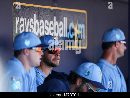 Port Charlotte, Florida, USA. 9 Mär, 2018. MONICA HERNDON | Mal. Gegen die Minnesota Twins am 9. März 2018 in Charlotte Sports Park in Port Charlotte, Fla. Credit: Monica Herndon/Tampa Bay Zeiten/ZUMA Draht/Alamy leben Nachrichten Stockfoto