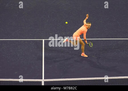 März 08, 2018: Victoria Azarenka (BLR) besiegt Heather Watson (GBR) 6-4, 6-2 an der BNP Paribas Open in Indian Wells Tennis Garden im kalifornischen Indian Wells gespielt. Â© Mal Taam/TennisClix/CSM Stockfoto