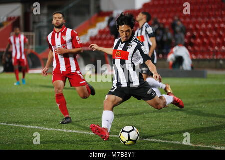 Das Estadio do CD Aves, Vila das Aves, Portugal. 5 Mär, 2018. Shoya Nakajima (portimonense), 5. MÄRZ 2018 - Fußball: Portugal Liga "Liga NOS" zwischen Clube Desportivo das Aves 3-0 Portimonense SC im Estadio do CD Aves, Vila das Aves, Portugal. Credit: mutsu Kawamori/LBA/Alamy leben Nachrichten Stockfoto