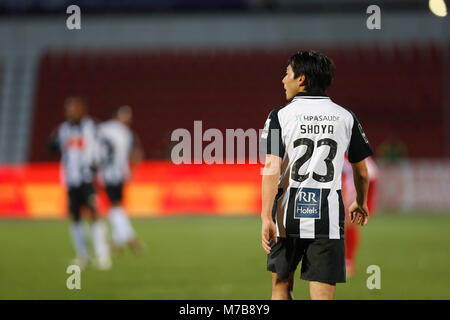 Das Estadio do CD Aves, Vila das Aves, Portugal. 5 Mär, 2018. Shoya Nakajima (portimonense), 5. MÄRZ 2018 - Fußball: Portugal Liga "Liga NOS" zwischen Clube Desportivo das Aves 3-0 Portimonense SC im Estadio do CD Aves, Vila das Aves, Portugal. Credit: mutsu Kawamori/LBA/Alamy leben Nachrichten Stockfoto