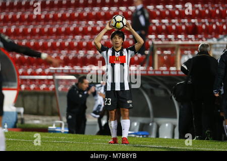 Das Estadio do CD Aves, Vila das Aves, Portugal. 5 Mär, 2018. Shoya Nakajima (portimonense), 5. MÄRZ 2018 - Fußball: Portugal Liga "Liga NOS" zwischen Clube Desportivo das Aves 3-0 Portimonense SC im Estadio do CD Aves, Vila das Aves, Portugal. Credit: mutsu Kawamori/LBA/Alamy leben Nachrichten Stockfoto