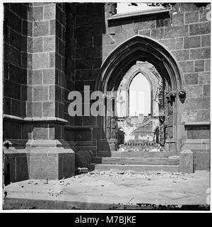 Charleston, South Carolina. Ruinen der römischen katholischen Kathedrale. Blick auf Eingang LOC cwpb. 03047 Stockfoto