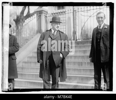 Charles M. Schwab, ein einflussreicher amerikanischer Industrieller und Geschäftsmann, ist in diesem historischen Porträt abgebildet. Schwab spielte im späten 19. Und frühen 20. Jahrhundert eine Schlüsselrolle in der Stahlindustrie. Stockfoto