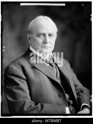 Champ Clark, ein US-amerikanischer Politiker und Sprecher des Repräsentantenhauses, ist auf diesem Foto zu sehen. Er war eine Schlüsselfigur in der US-Politik des frühen 20. Jahrhunderts. Stockfoto
