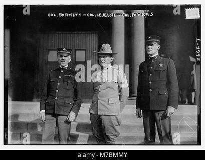 Oberst Barnett - Col. LeJeune Oberstleutnant Befugnisse LCCN 2014692792 Stockfoto