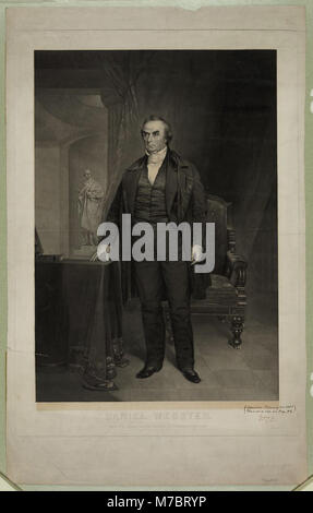 Daniel Webster - gemalt von Chester Harding; von J.Andrews & H.W. eingraviert Smith. LCCN 2006678320 Stockfoto