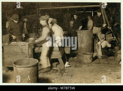 Tag Szene, Wheaton Glas funktioniert. LOC 01266 nclc. Stockfoto