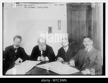 Dr. David Philipson, Dr. Solomon Schechter, Dr. Cyrus Erle, Dr. Sam'l Schulman LCCN 2014694542 Stockfoto