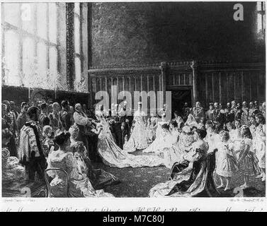 Die Ehe von Prinzessin Mary von Cambridge und Prinz Teck. 1866 LCCN 2002698007 Stockfoto