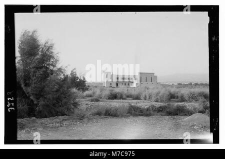 Nach unten das Jordantal vom See Genezareth, das Tote Meer. Neue äthiopische Jordan KLOSTER LOC 14426 matpc. Stockfoto