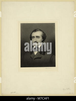 Edgar Allan Poe, Kopf und Schultern im Porträt, Vorderseite) - William Sartain LCCN 2006677590 Stockfoto