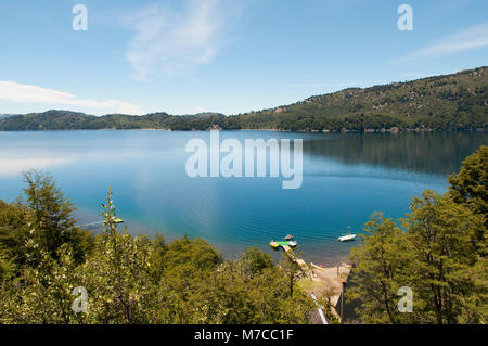 Berg am See, Alumine See, Cordillera de los Andes, Provinz Neuquen, Argentinien Stockfoto