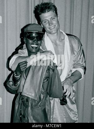 Grace Jones Dolph Lundgren 1985 Foto von John Barrett - PHOTOlink Stockfoto