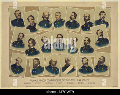 Berühmten Union Kommandanten der Bürgerkrieg 1861-65 LCCN 91721199 Stockfoto