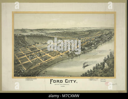 Ford Stadt, Armstrong County Pennsylvania, 1896 LCCN 2003681818 Stockfoto