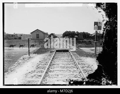 Deutsche Bagdadbahn, 190. Die Grenze zwischen der französischen und deutschen Linien in Aleppo LOC 04671 matpc. Stockfoto