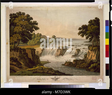 Große Fälle des Potomac - durch G.Beck, Philadelphia; von J. Cartwright, London eingraviert. LCCN 92504423 Stockfoto