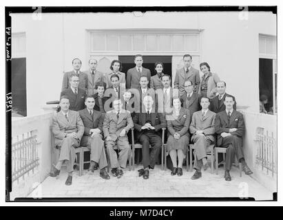 Gruppe von Mitarbeitern der Abt., Gov't (d. h., Regierung) von Palästina LOC matpc.14709 Stockfoto