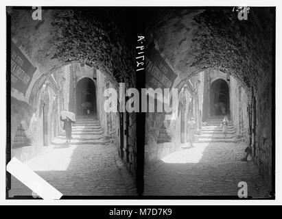 Haus von Veronica auf der Via Dolorosa VI st. (D. h., Station) des Kreuzes LOC 14616 matpc. Stockfoto