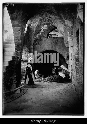 Innenraum des Bauernhauses im Beit Sahur LOC 04150 matpc. Stockfoto