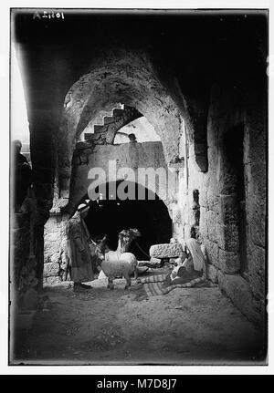 Innenraum des Bauernhauses im Beit Sahur LOC 04151 matpc. Stockfoto