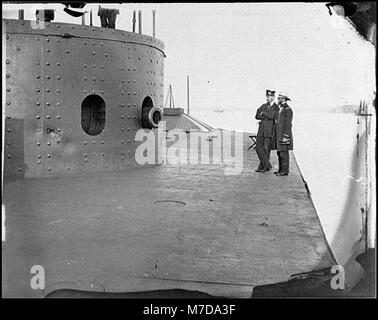 James River, Virginia. Deck und Revolver der U.S.S. Monitor LOC cwpb. 00305 Stockfoto