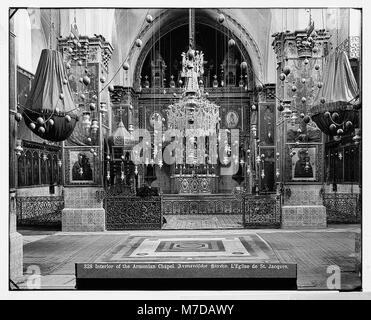 Jerusalem (El-Kouds). Innenraum der Armenischen KLOSTER LOC 06552 matpc. Stockfoto