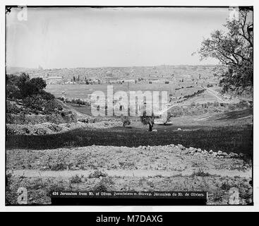 Jerusalem (El-Kouds). Jerusalem von Olivet LOC 06717 matpc. Stockfoto