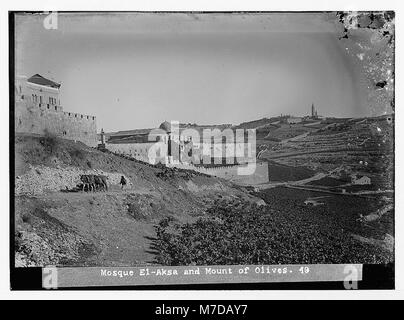 Jerusalem (El-Kouds). Moschee el Aksa (d. h., al-Aqsa) und Olivet LOC matpc. 07491 Stockfoto
