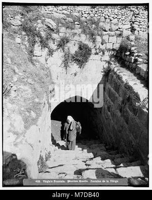 Jerusalem (El-Kouds). Brunnen von Virgin LOC 06742 matpc. Stockfoto