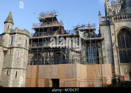 Restaurierung und Konservierung an der Kathedrale von Gloucester Stockfoto