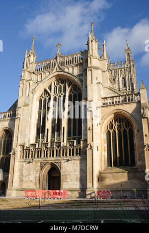 Restaurierung und Konservierung an der Kathedrale von Gloucester Stockfoto