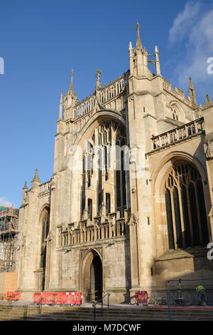 Restaurierung und Konservierung an der Kathedrale von Gloucester Stockfoto