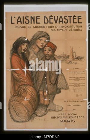 L'Aisne dévastée. Oeuvre de guerre pour la Rekonstitution des Foyers détruits LCCN 99613717 Stockfoto