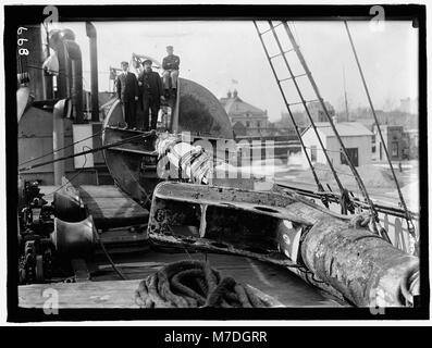 MAINE, U.S.S. MAST DER MAINE LOC Hec. 00556 Stockfoto